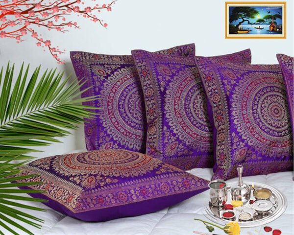Brocade Silk Cushion Cover Indian Handmade