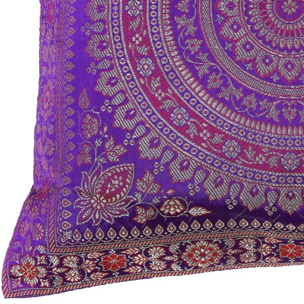 Brocade Silk Cushion Cover Indian Handmade - Image 2